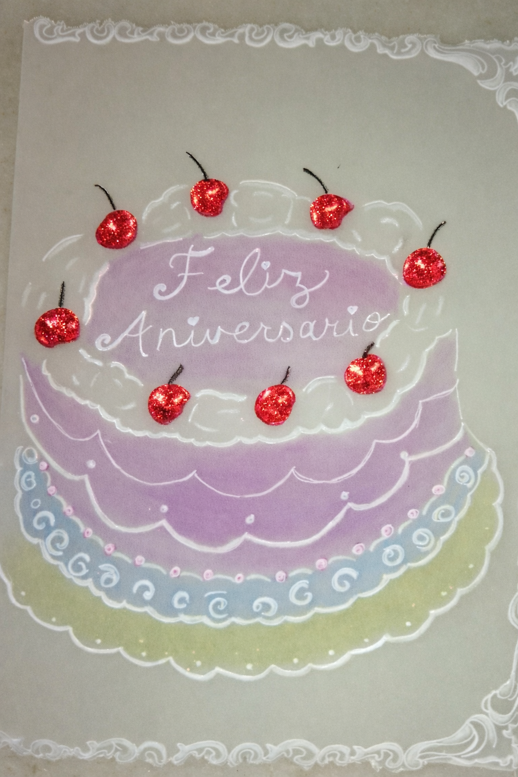 a birthday cake card